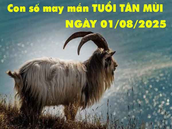 Con số lộc phát tuổi Tân Mùi ngày 1/8/2025 thứ 6 hôm nay